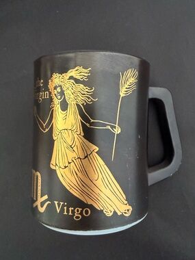 Vintage Federal Glass Virgo Zodiac mug